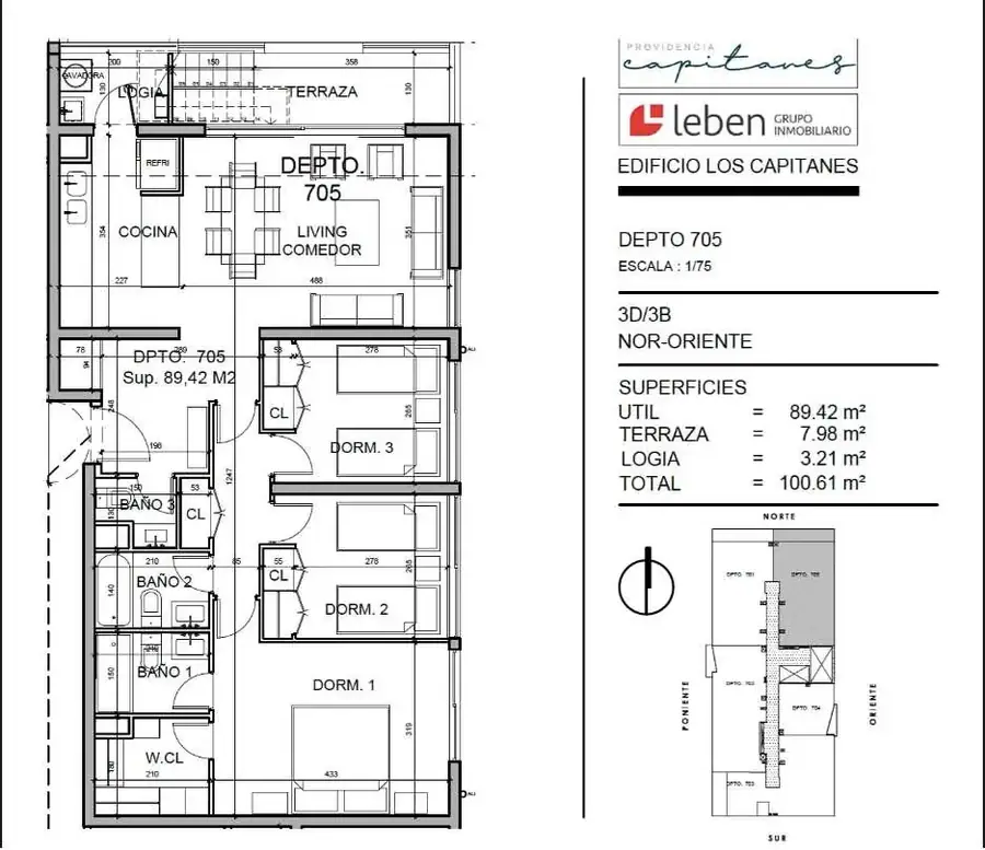 Último piso con terraza privada 80 m², foto 2